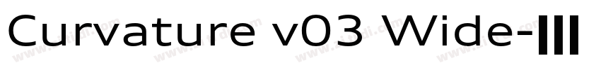 Curvature v03 Wide字体转换 Curvature v03 Wide字体转换